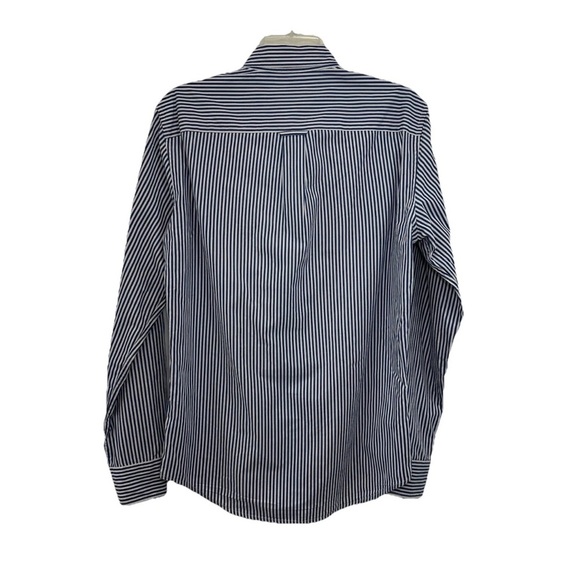 American Eagle Seriously Soft Shirt Women’s XS Blue White Striped Long Sleeve - Picture 2 of 7